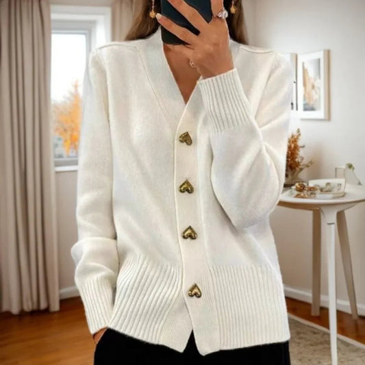Noa | Vest med hjerteknapper null